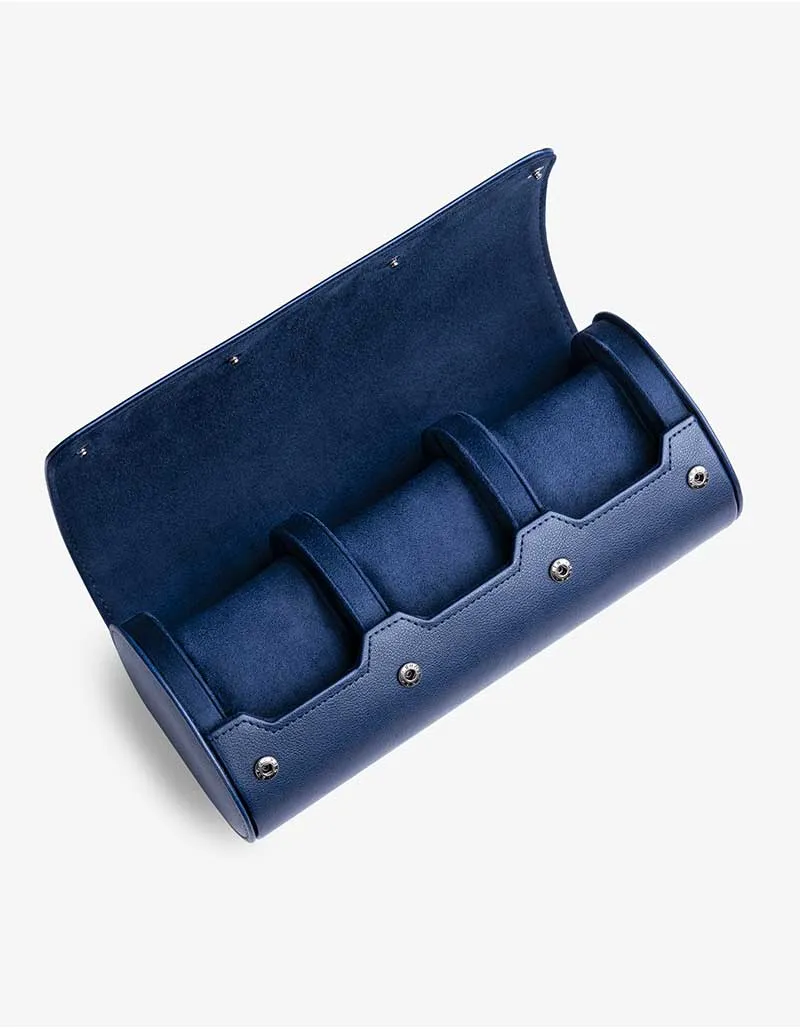 3 Slot Watch Roll - Navy Blue