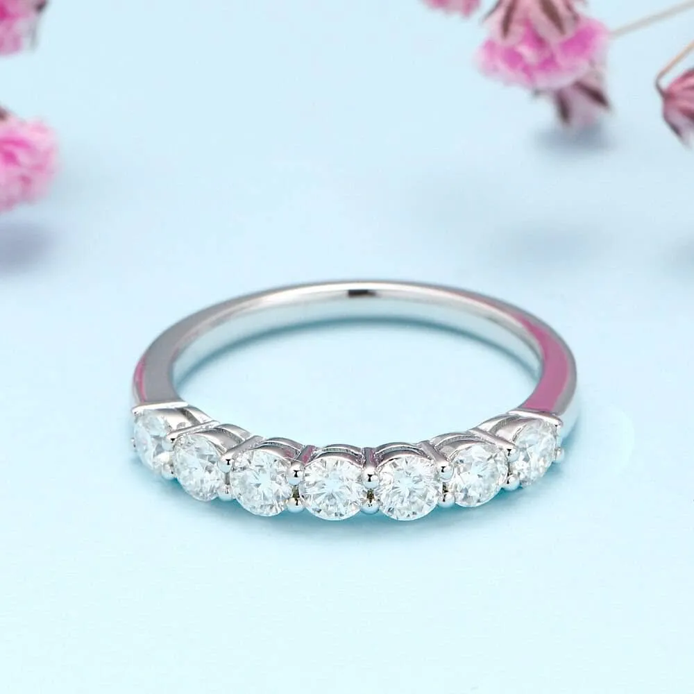 3mm Round Cut Diamond Eternity Wedding Band