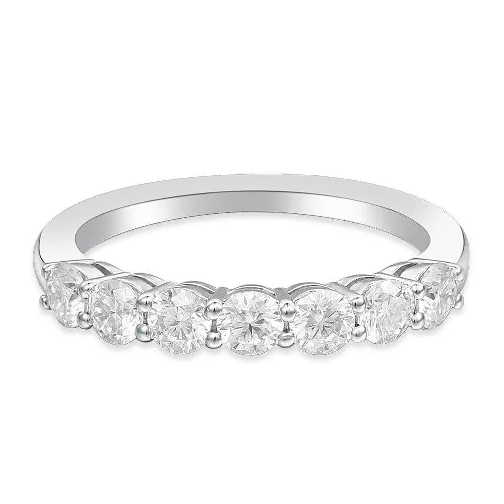 3mm Round Cut Diamond Eternity Wedding Band