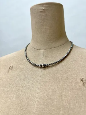 4,6,8 MM Beaded Navajo Necklace
