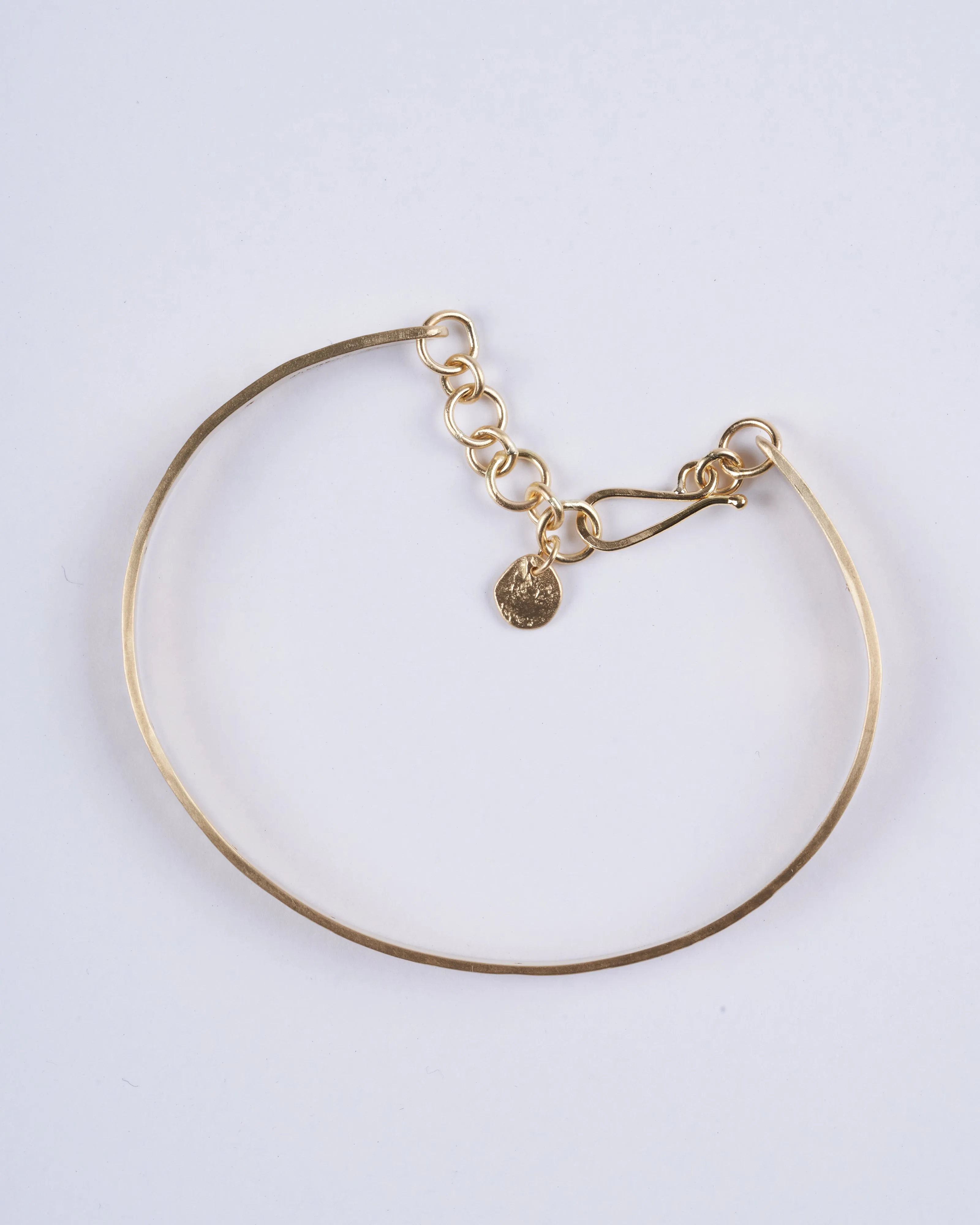4mm parchment bracelet - gold