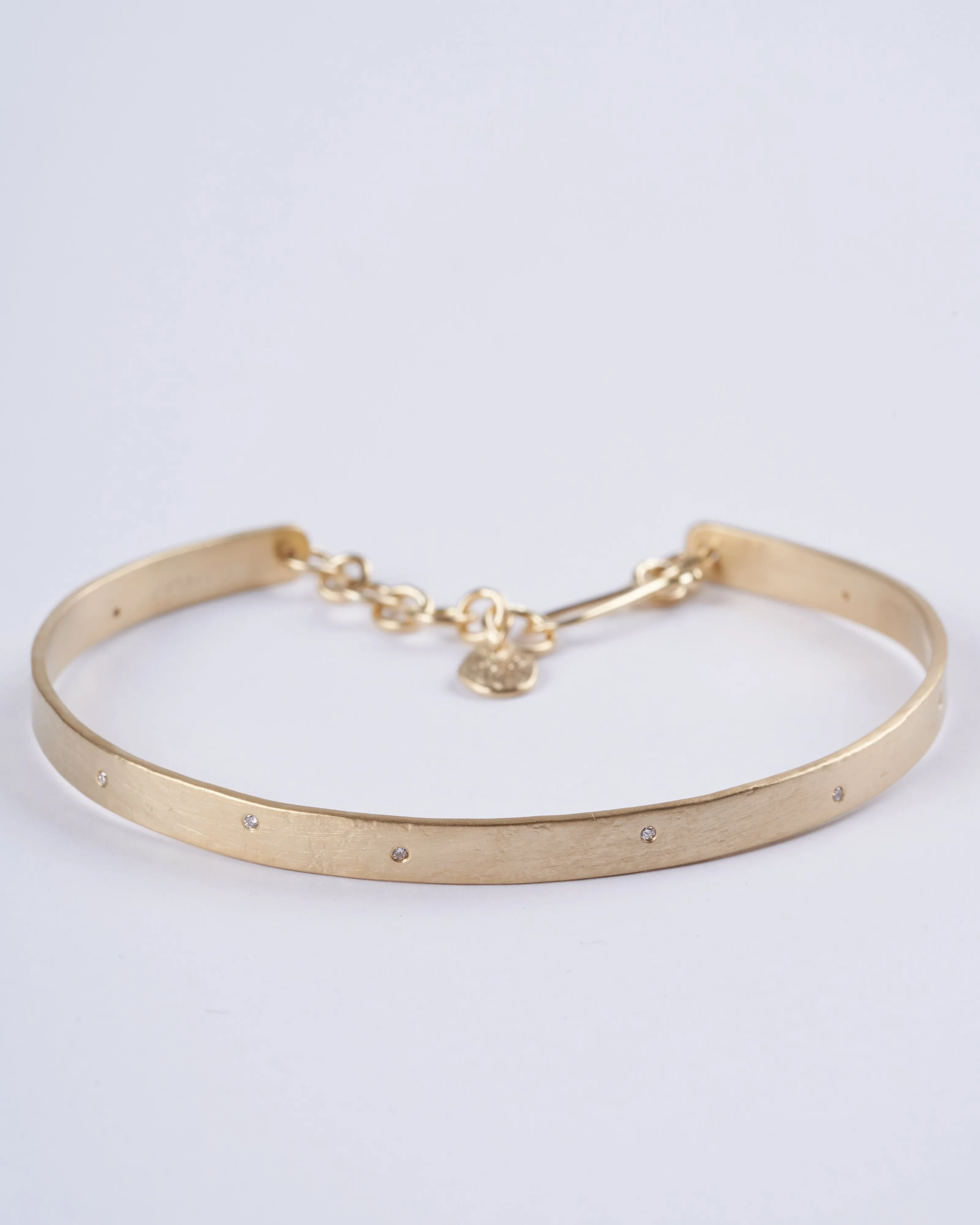 4mm parchment bracelet - gold