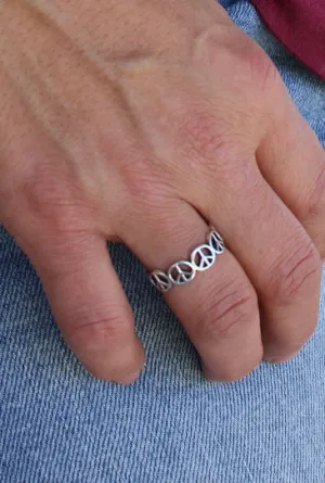 5105  PEACE ETERNITY RINGS