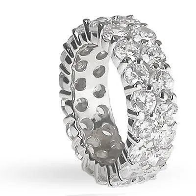 7.20 CT Round Cut Diamonds - Eternity Ring