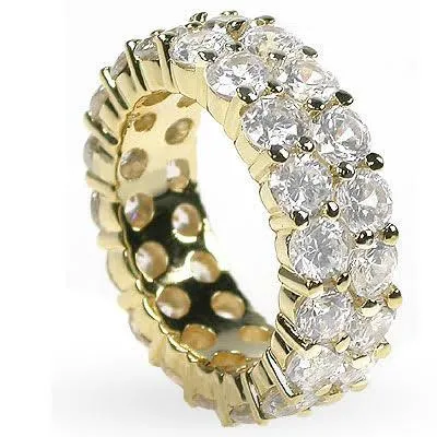 7.20 CT Round Cut Diamonds - Eternity Ring