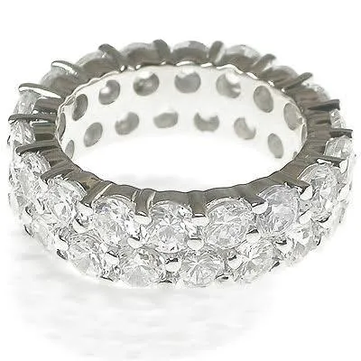 7.20 CT Round Cut Diamonds - Eternity Ring