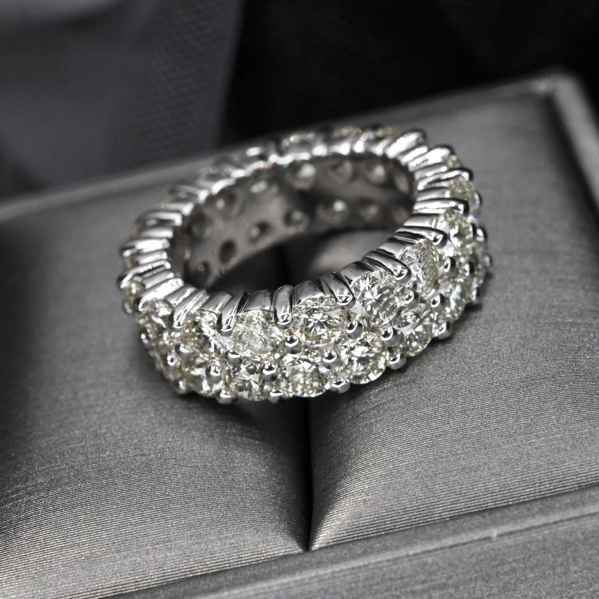 7.20 CT Round Cut Diamonds - Eternity Ring