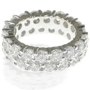 7.20 CT Round Cut Diamonds - Eternity Ring
