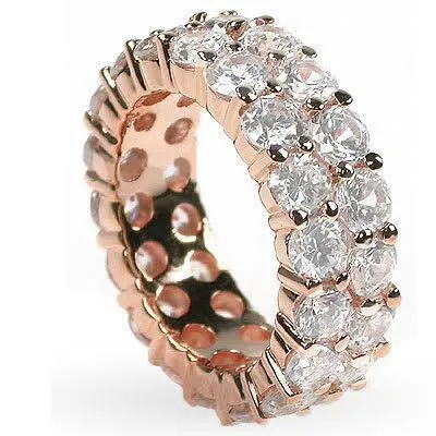 7.20 CT Round Cut Diamonds - Eternity Ring