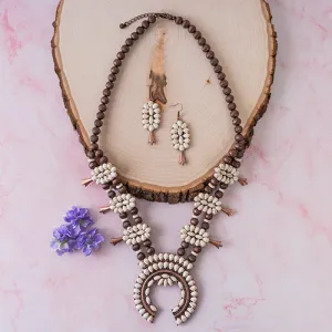 72145 - Squash Blossom Necklace - Copper Ivory