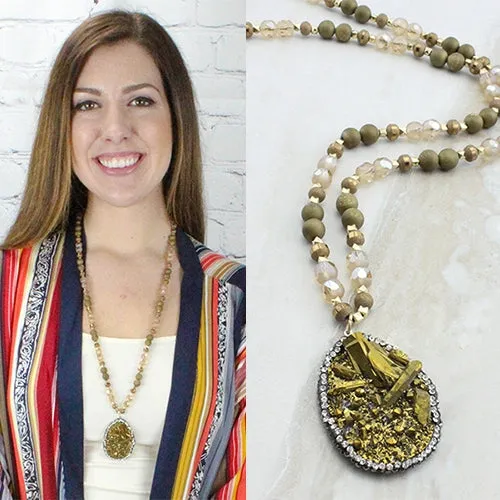 72504 - Natural Stone Necklace