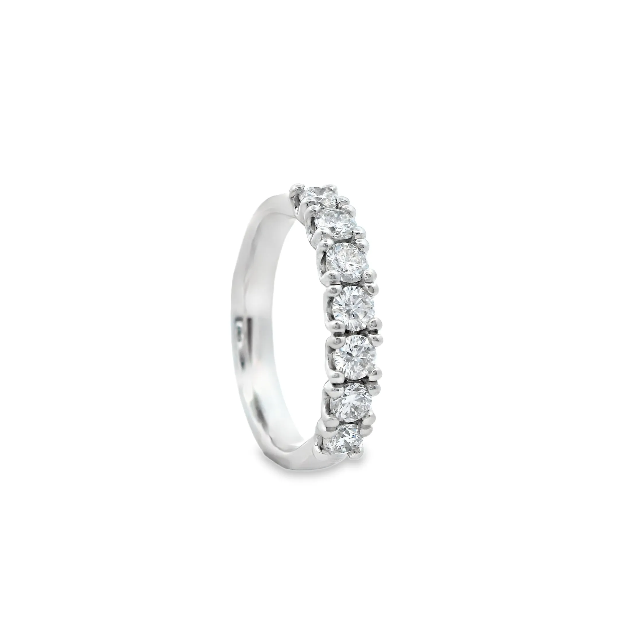 9ct White Gold Round Brilliant Lab Grown Diamonds Eternity Ring TDW=0.70ct R-00078
