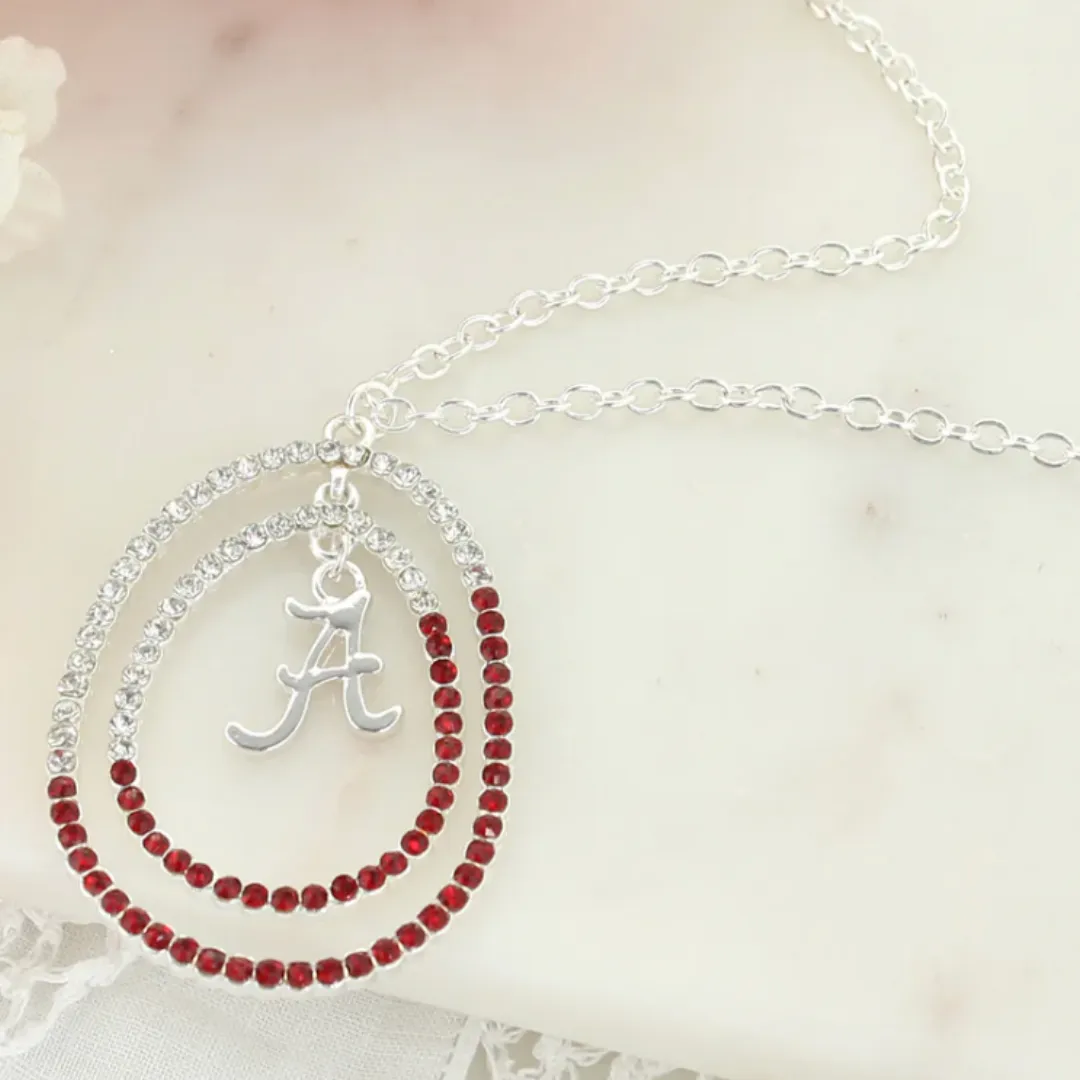 Alabama Rhinestone Long Necklace