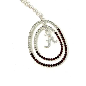 Alabama Rhinestone Long Necklace