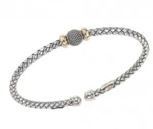 Alisa Sterling Silver & 18k Cuff Bracelet