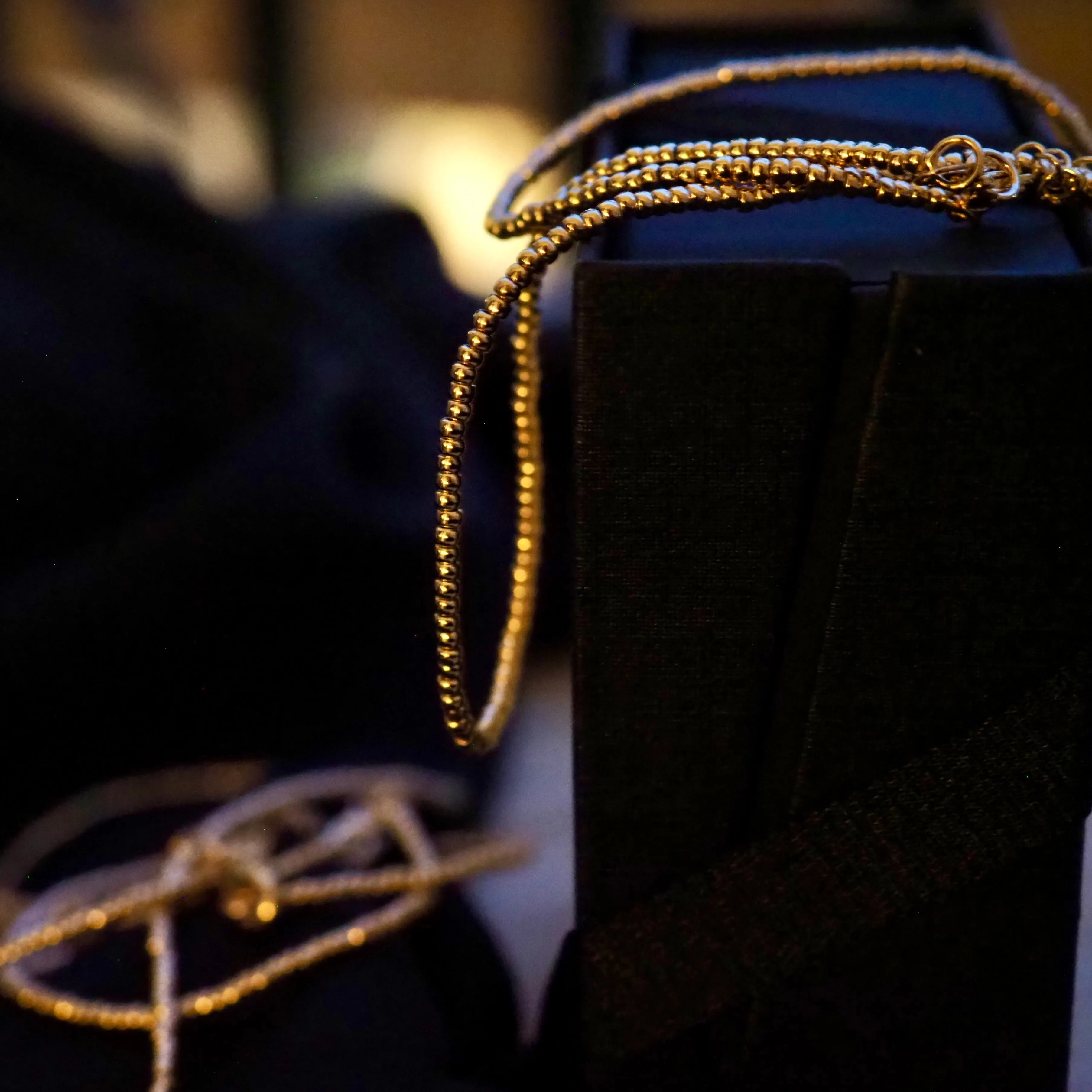 ALLISON GOLD FILLED BEADED NECKLACE