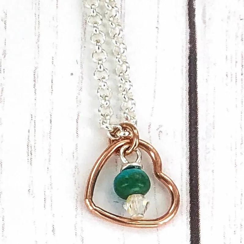 Always in My Heart {Rose Gold & Gold or Silver & turquoise}
