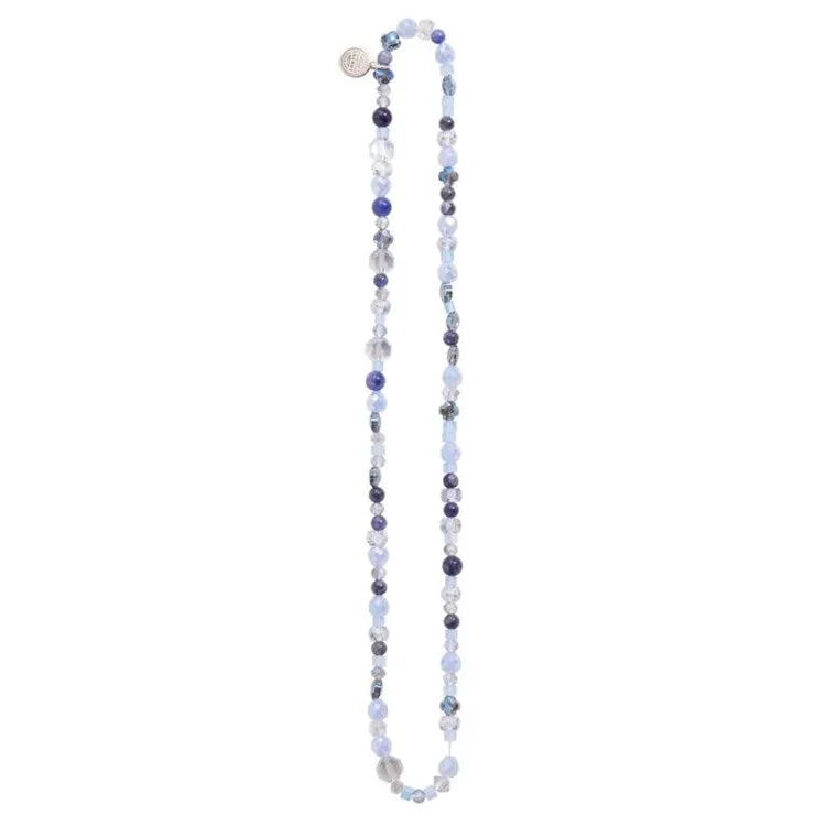 &LIVY Blue Sodalite Multi-Beaded Stretch Necklace