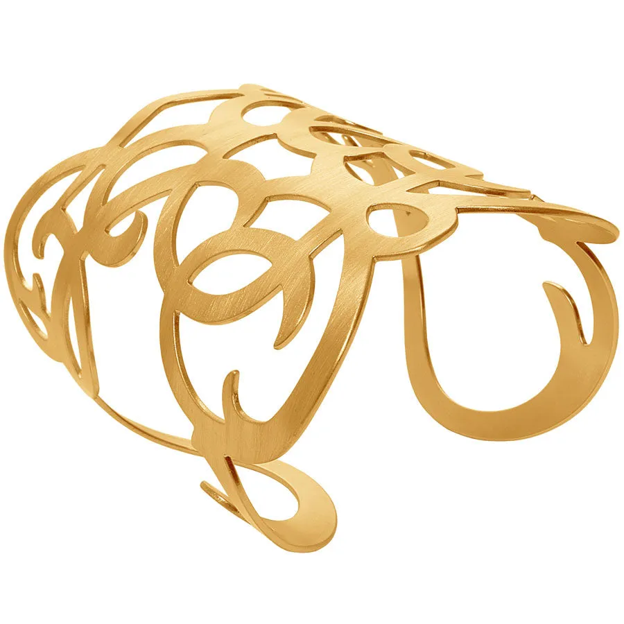 Angela Arabesque Cuff in Gold