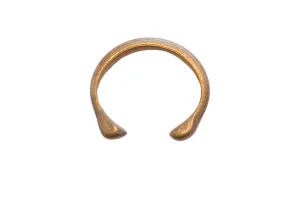 Antique African Bronze Snake Cuff Bracelet