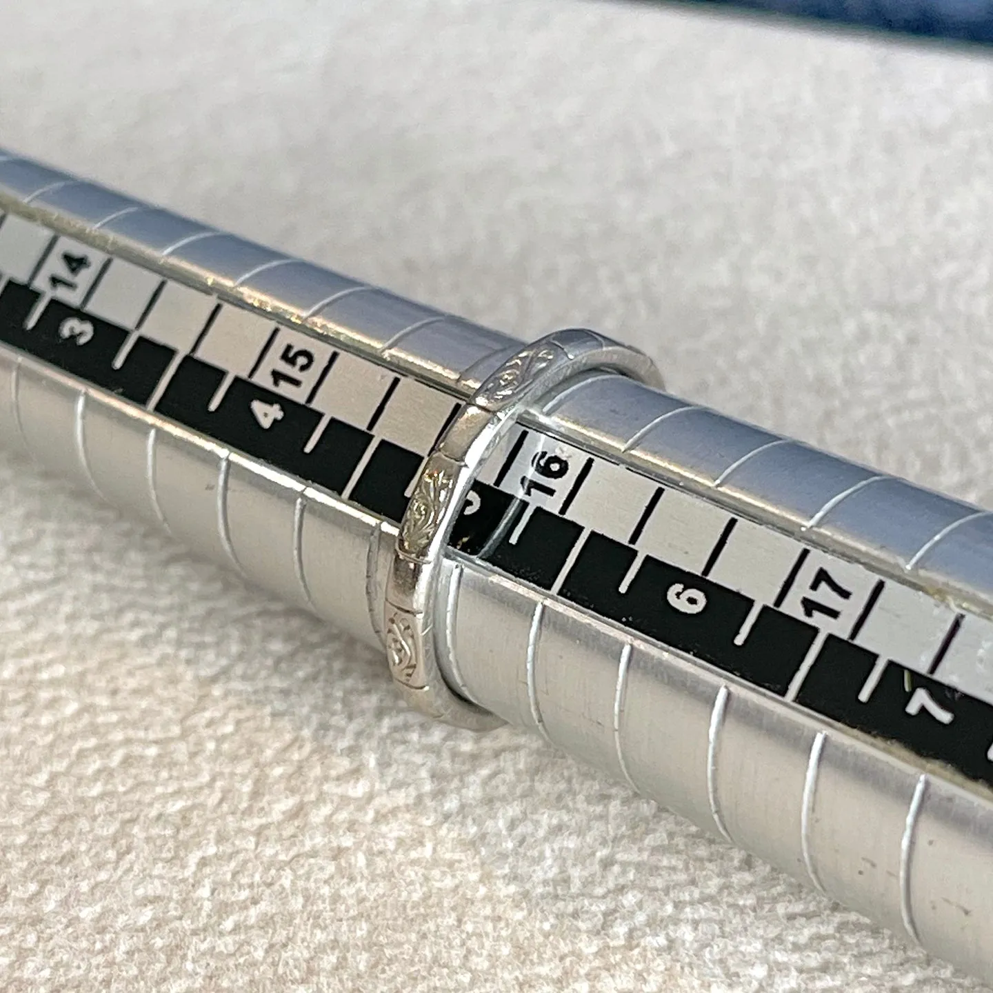 Antique Platinum Engraved Band – A Whisper of the 1920s