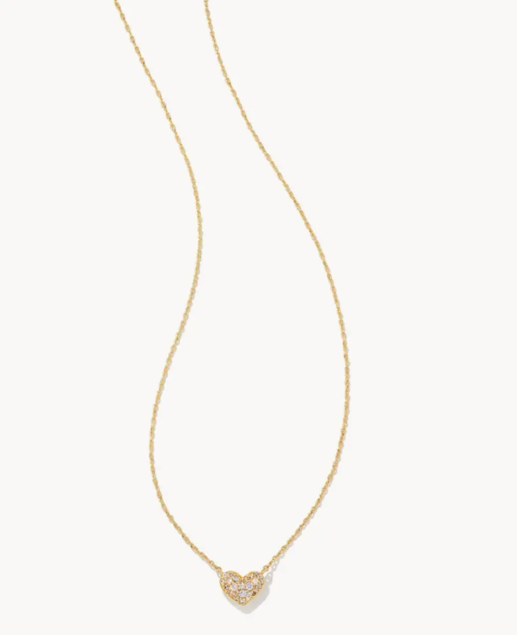Ari Pave Heart Necklace