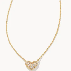 Ari Pave Heart Necklace