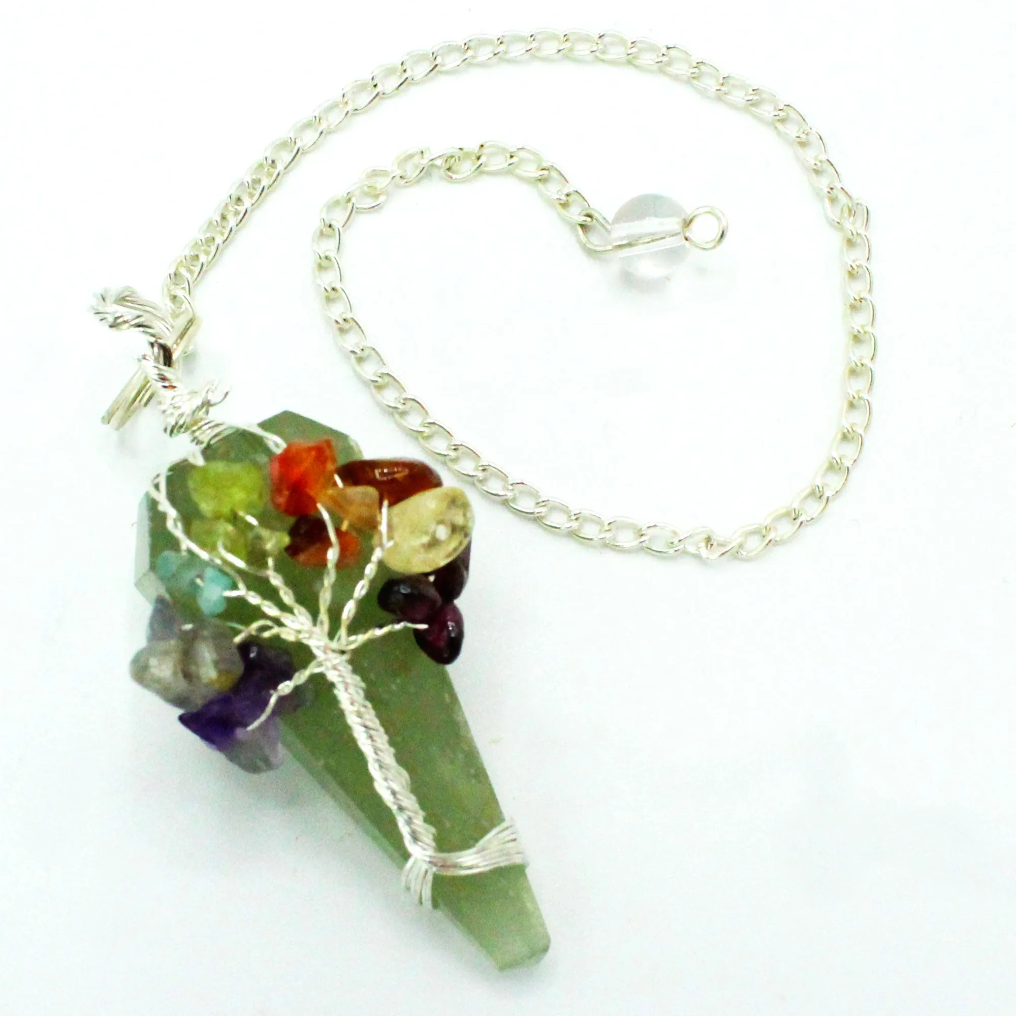 Aventurine Pendulum Seven Chakra Magic Crystal Gemstone