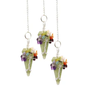 Aventurine Pendulum Seven Chakra Magic Crystal Gemstone