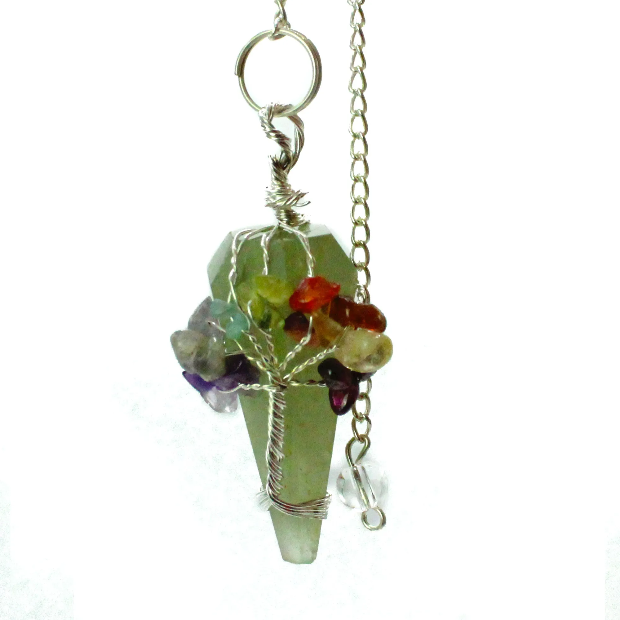Aventurine Pendulum Seven Chakra Magic Crystal Gemstone