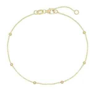 Ball Chain Bracelet 14K
