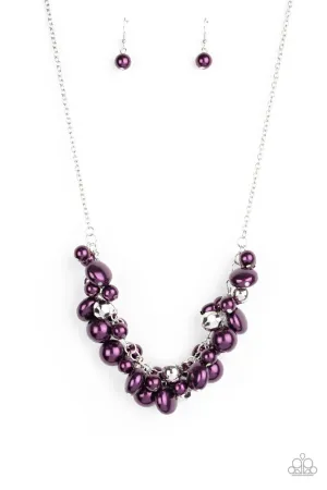 Battle of the Bombshells Purple Paparazzi Necklace