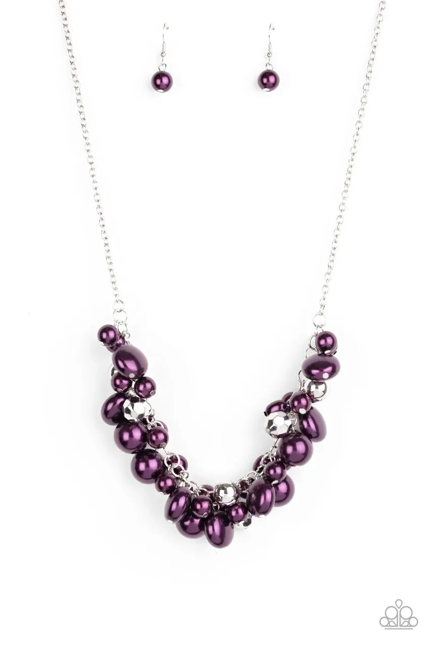 Battle of the Bombshells Purple Paparazzi Necklace