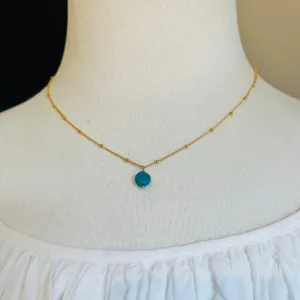 beaded chain charm necklaces