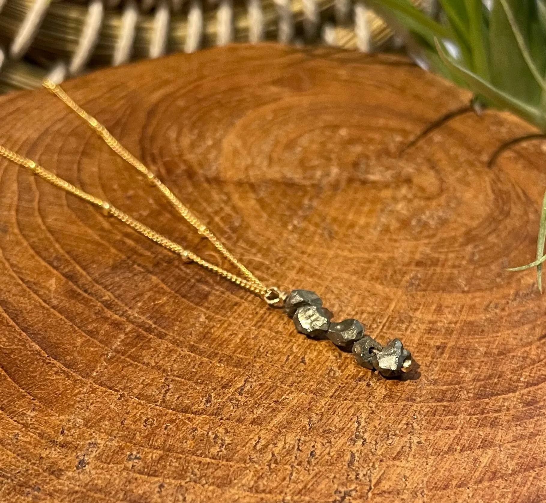 beaded chain charm necklaces