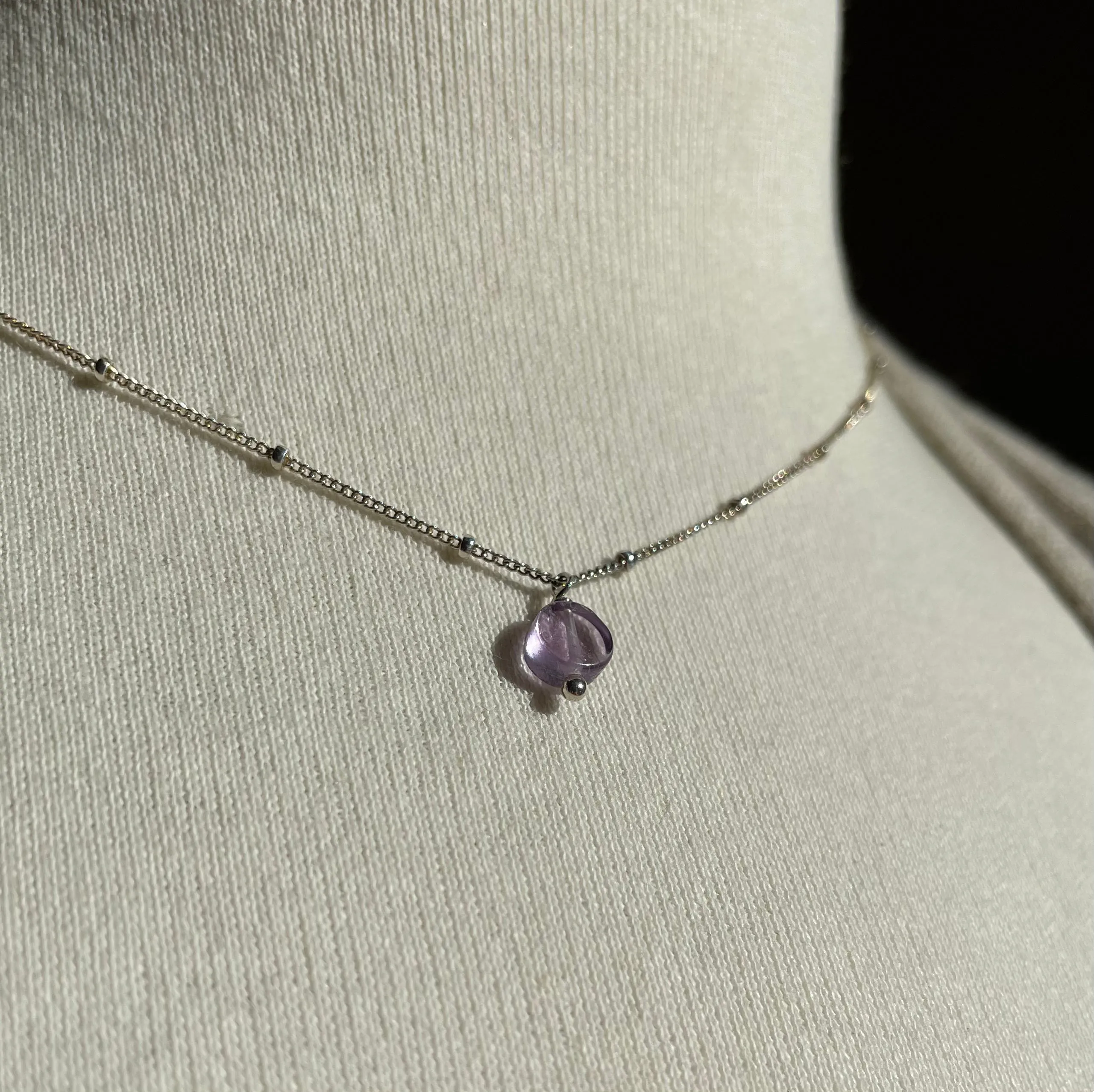 beaded chain charm necklaces