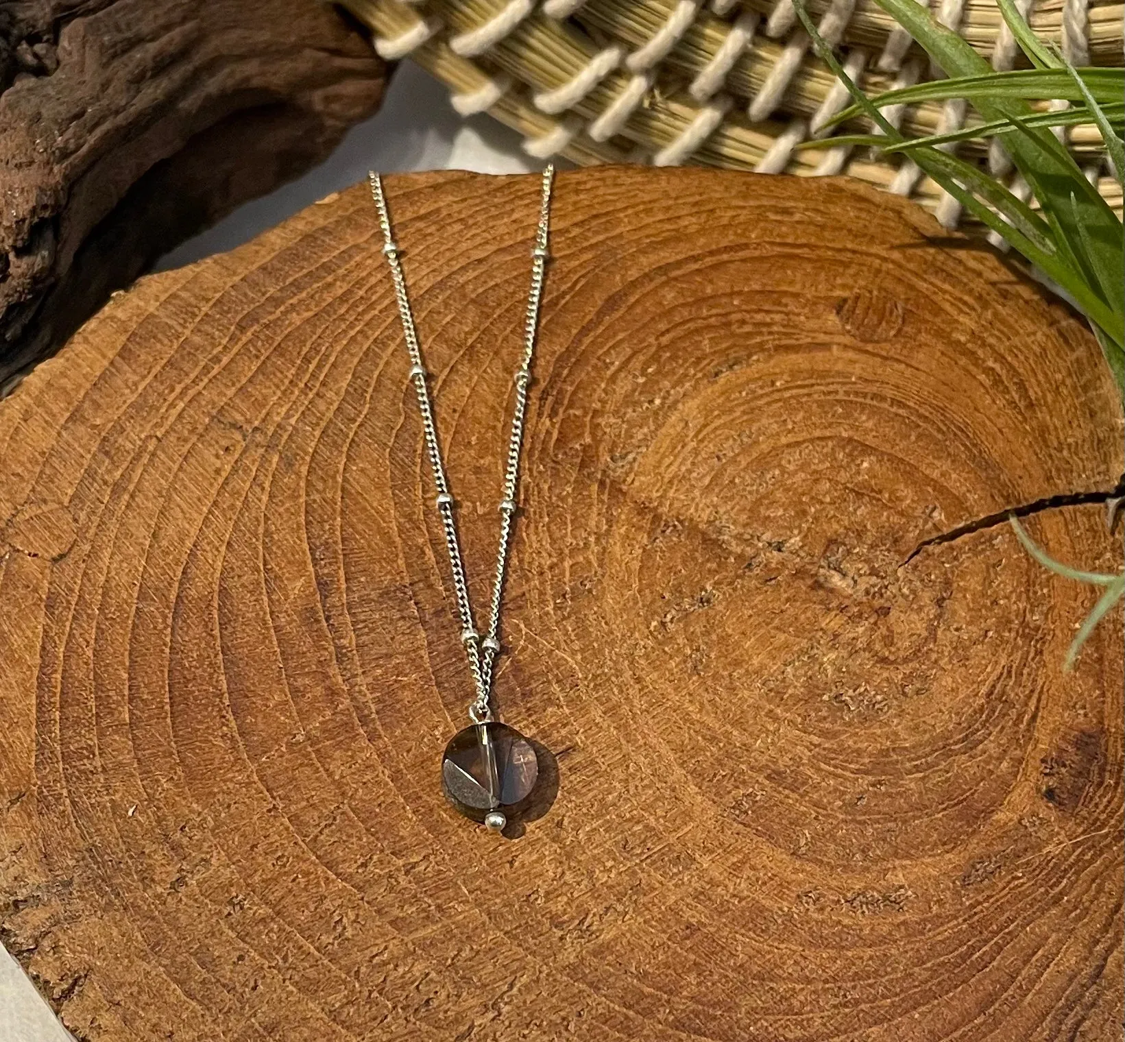 beaded chain charm necklaces