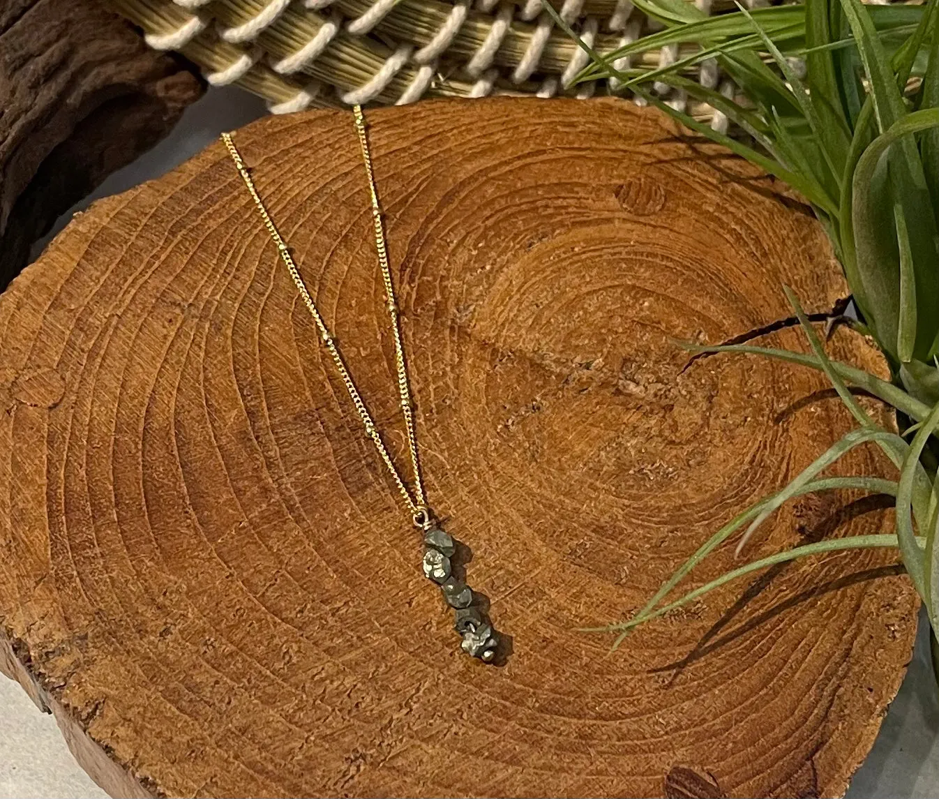 beaded chain charm necklaces