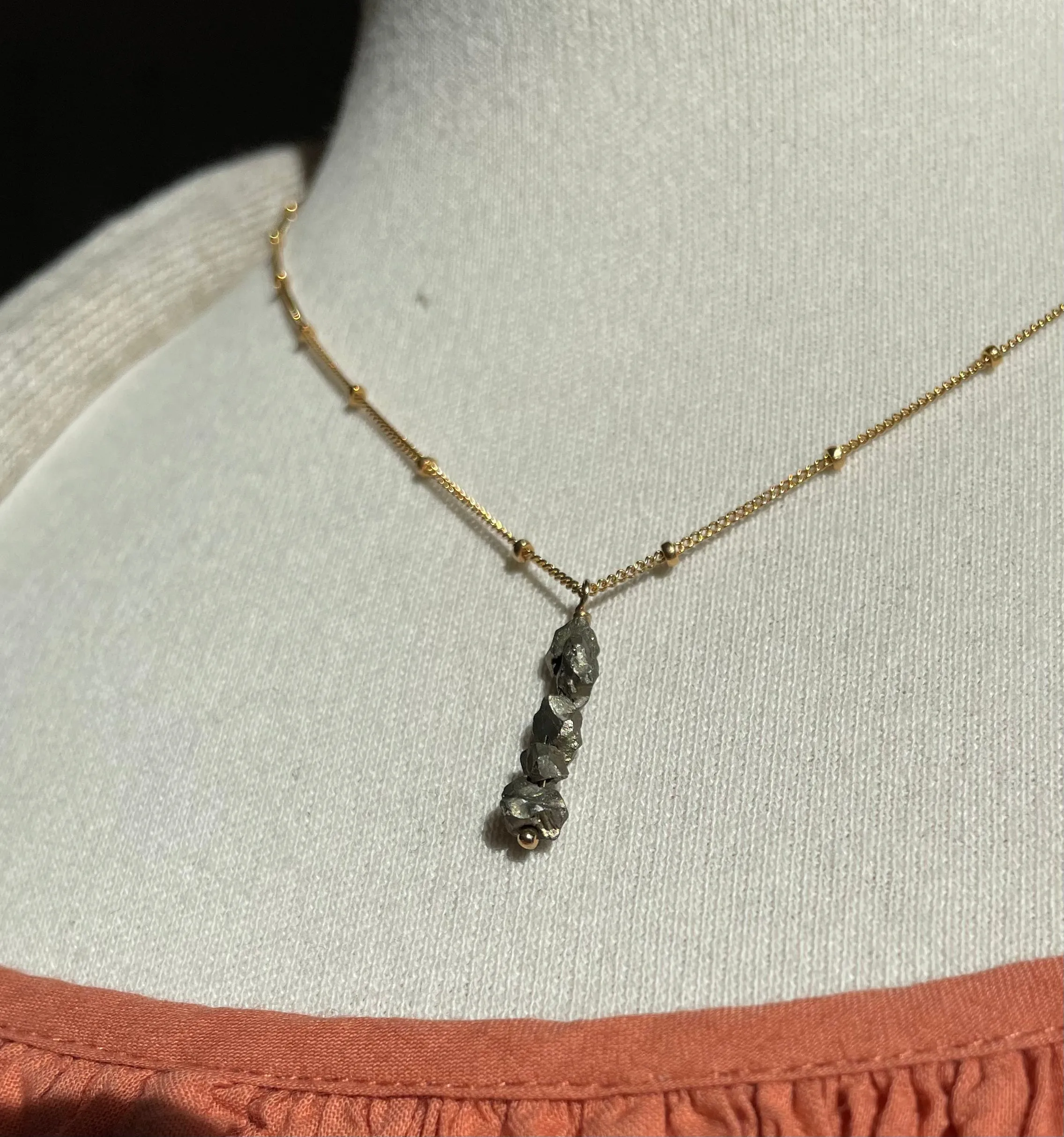 beaded chain charm necklaces