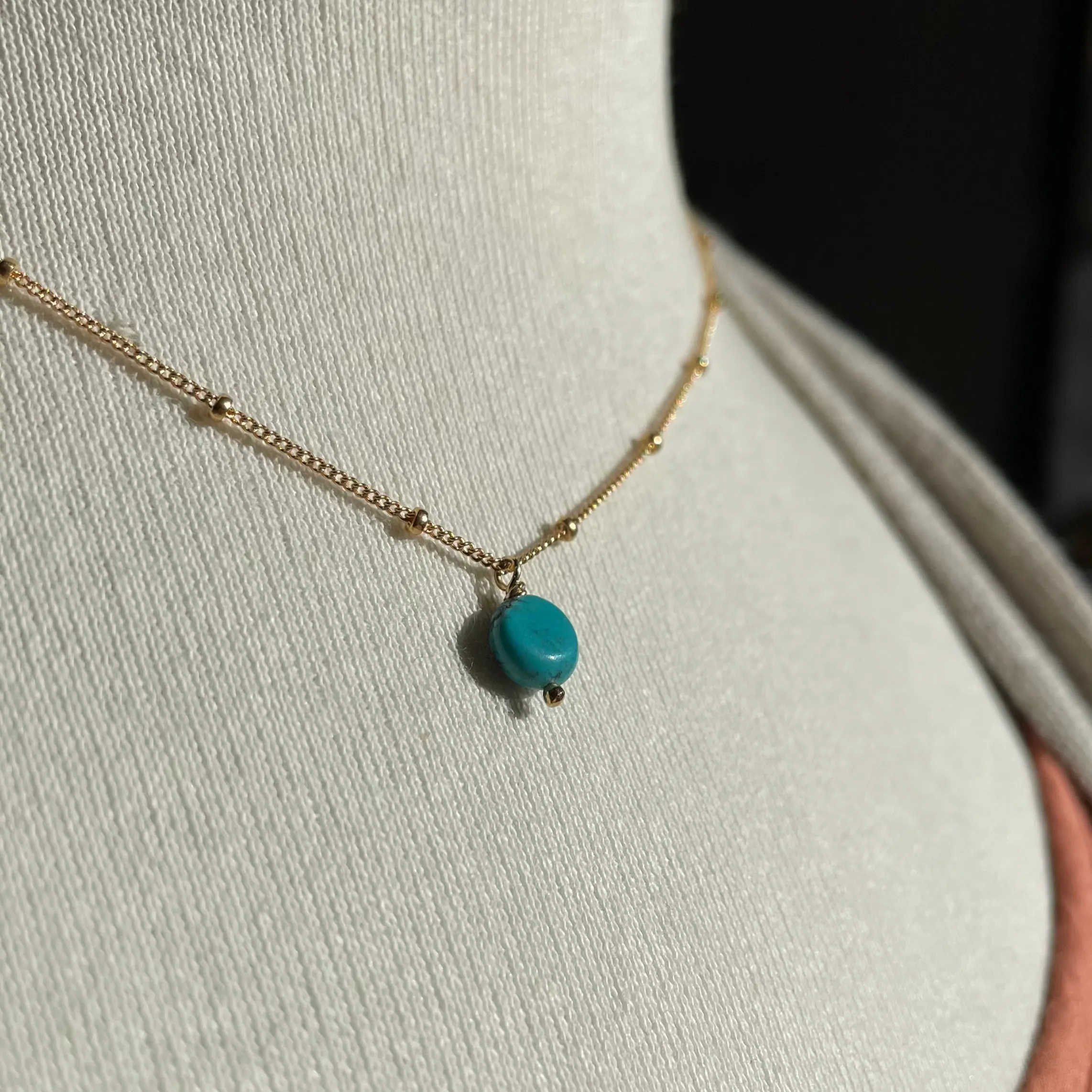 beaded chain charm necklaces