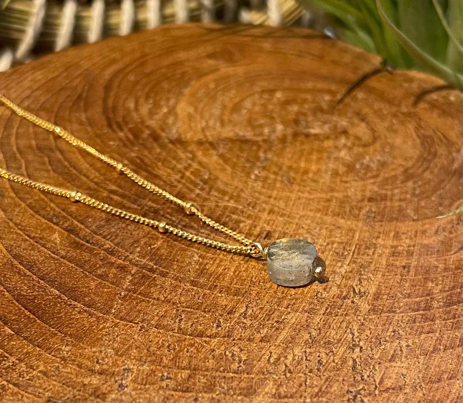 beaded chain charm necklaces