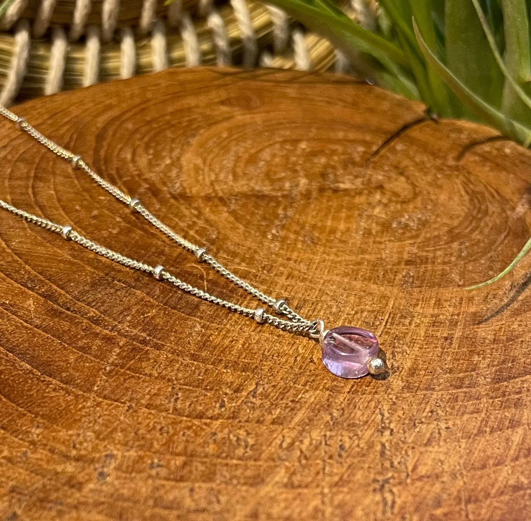 beaded chain charm necklaces