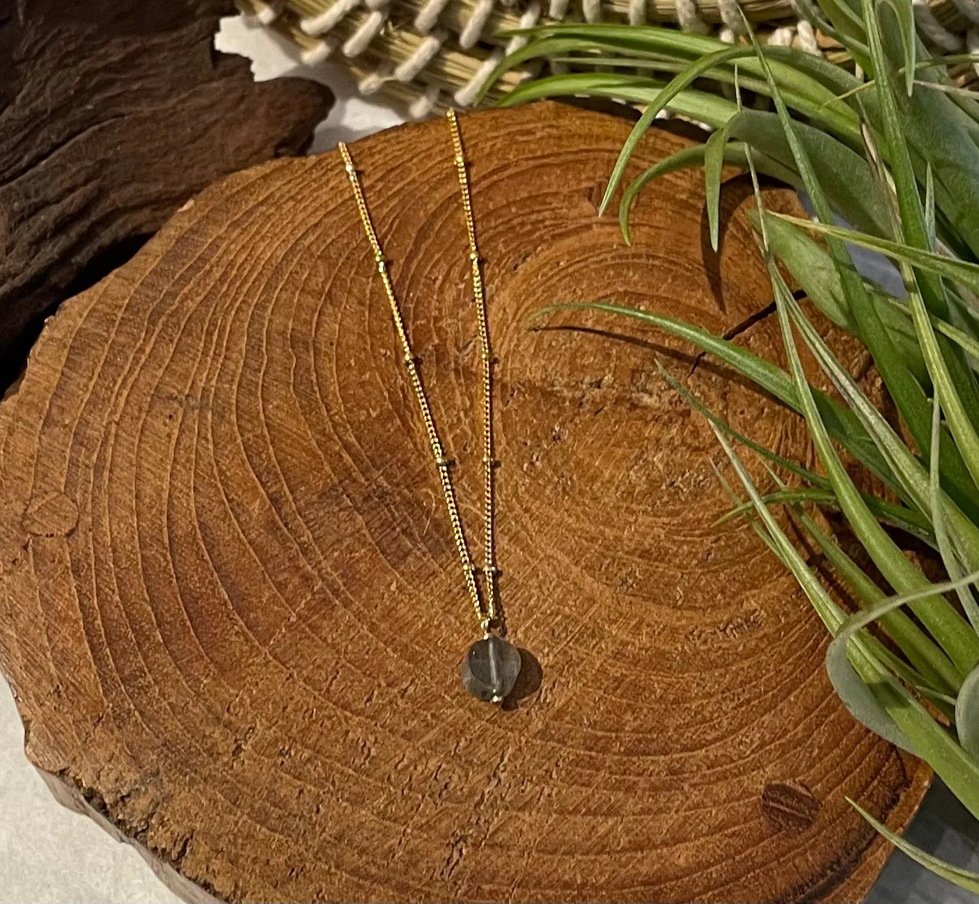 beaded chain charm necklaces