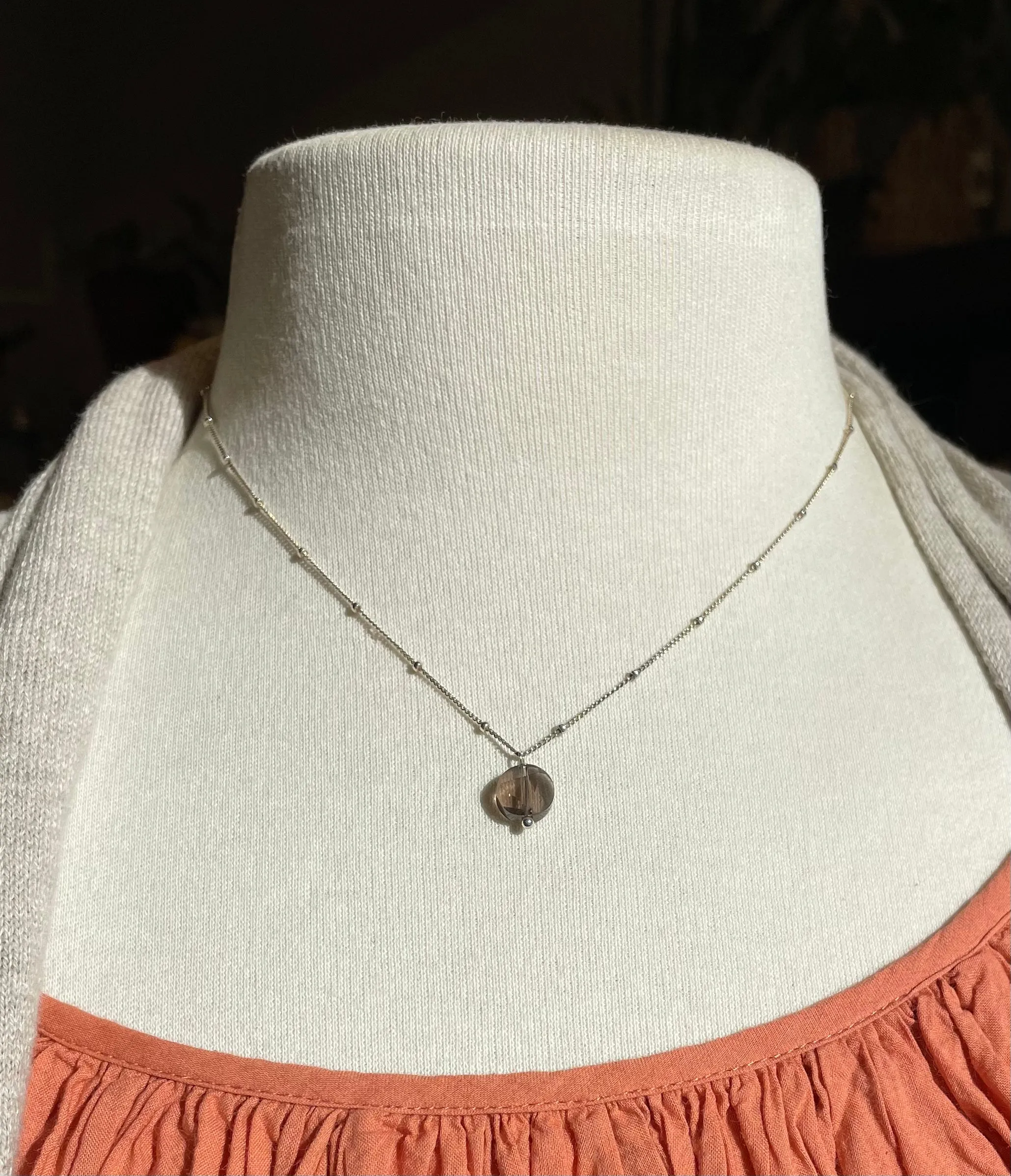 beaded chain charm necklaces