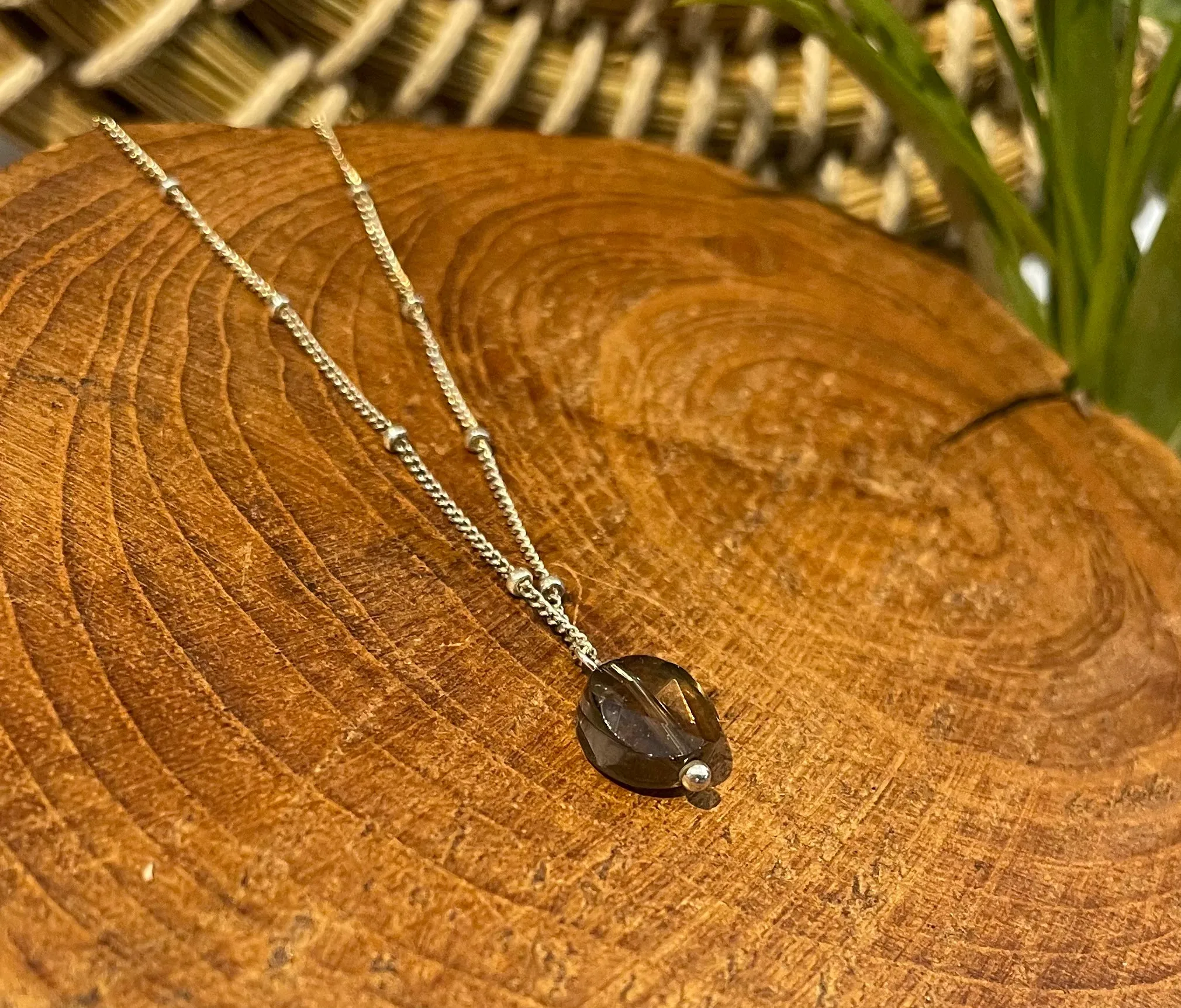 beaded chain charm necklaces