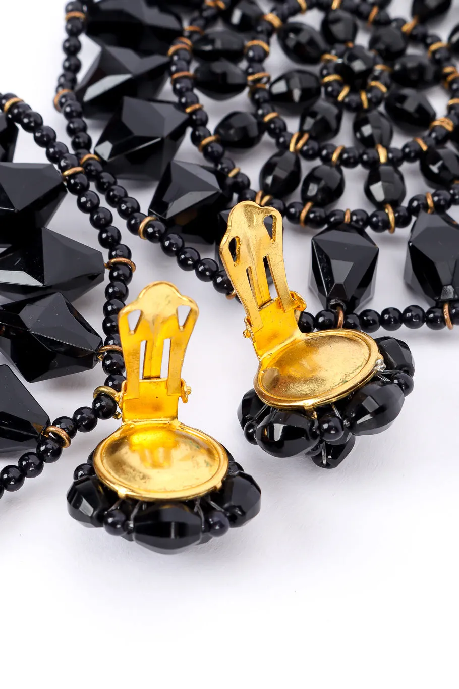 Beaded Circle Drop Earrings