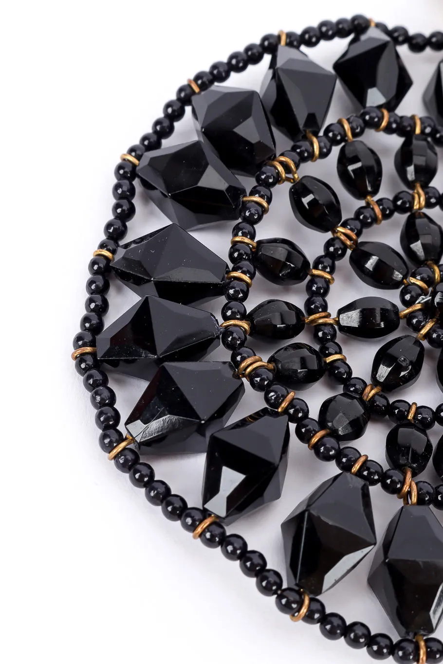 Beaded Circle Drop Earrings
