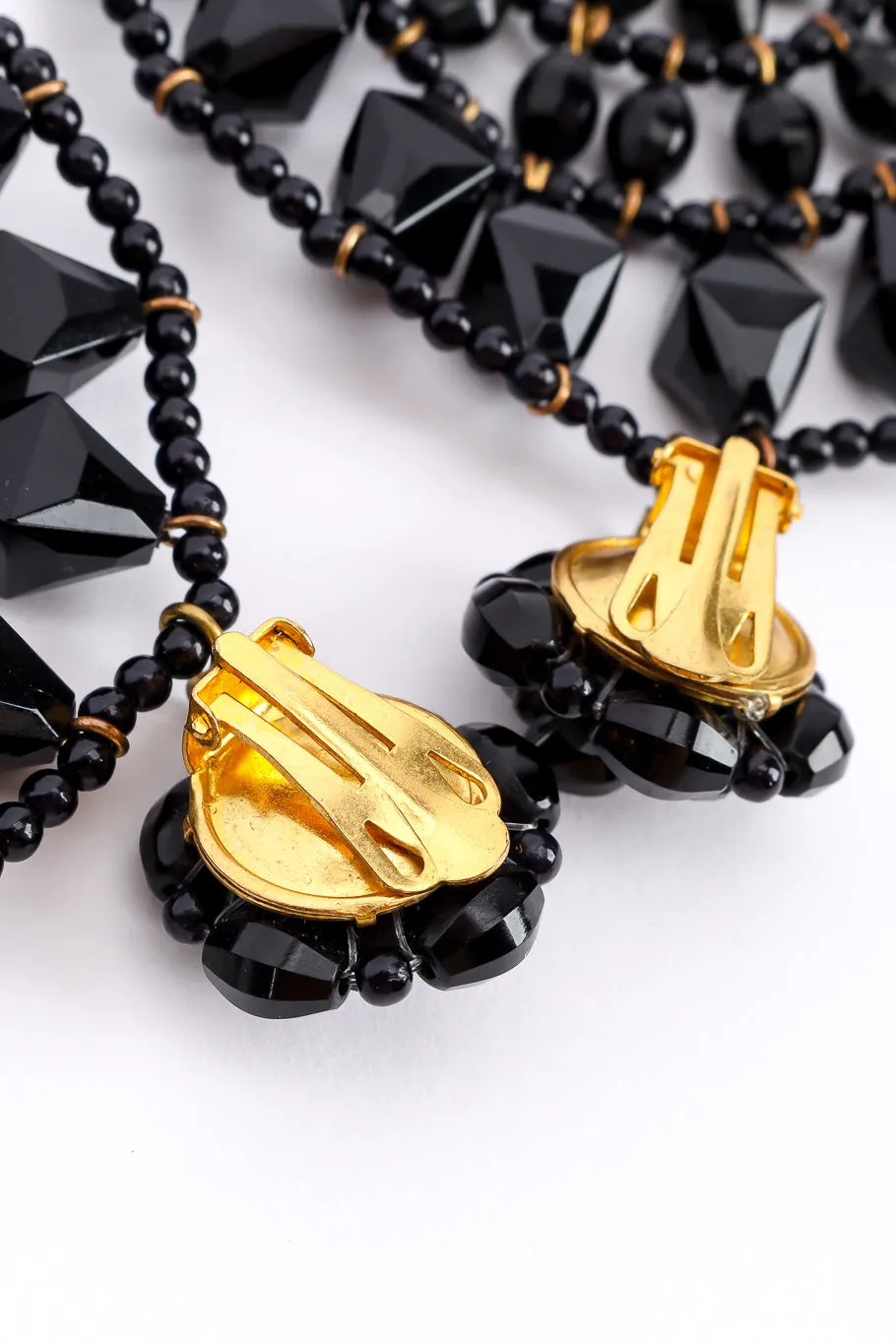 Beaded Circle Drop Earrings
