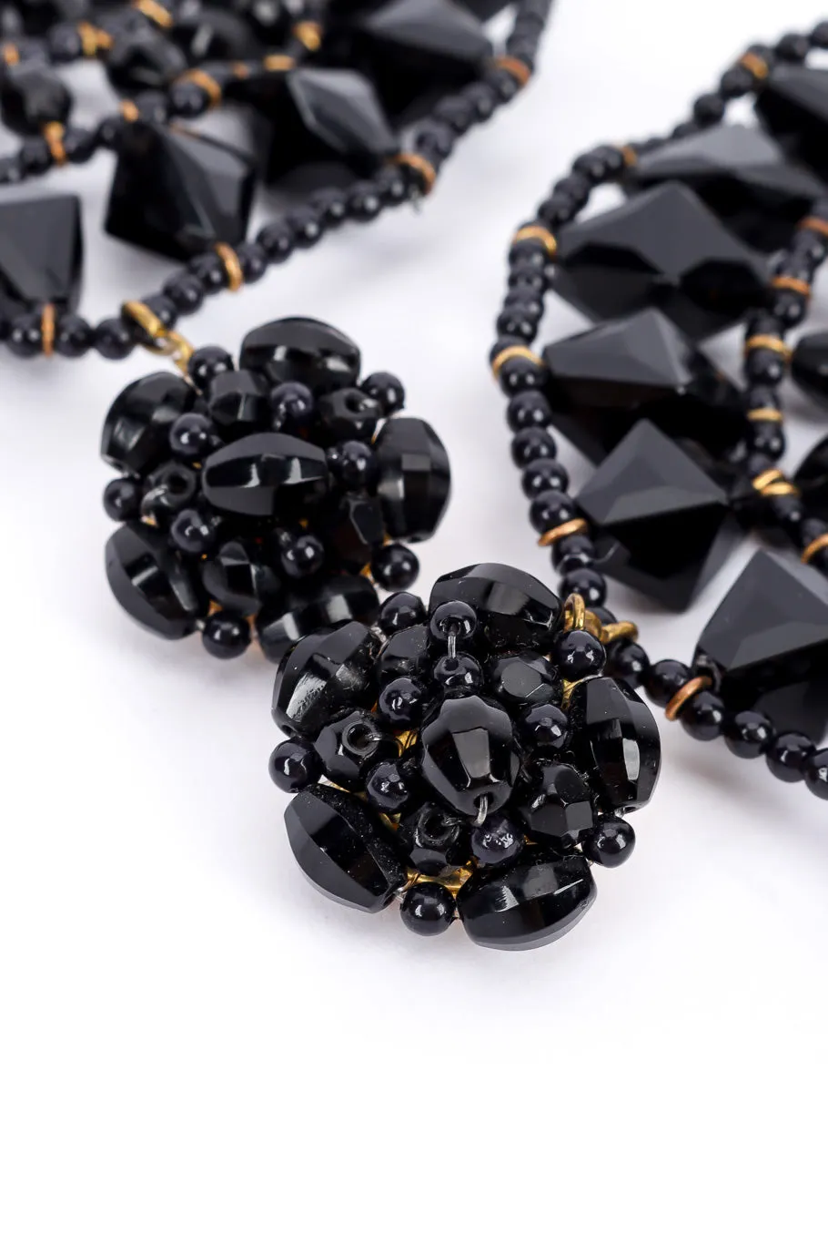 Beaded Circle Drop Earrings