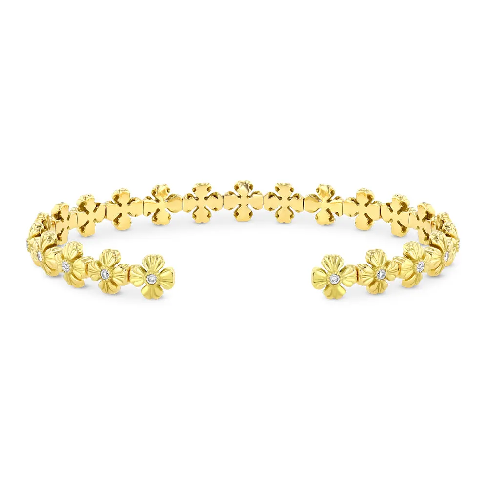 Best & Co. Flexible Clover Cuff (18k YG)